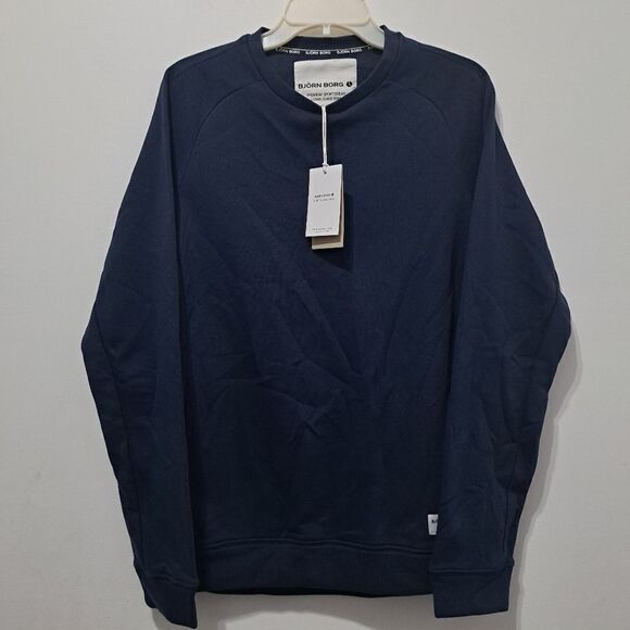 BJorn Born Men's Comfortable Stylish Layering Pullover Sweater Navy Small NWT - Picture 8 of 12